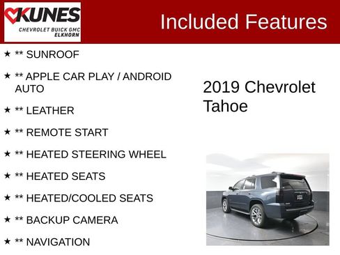 Used 2019 Chevrolet Tahoe Premier AWD/4WD image 2