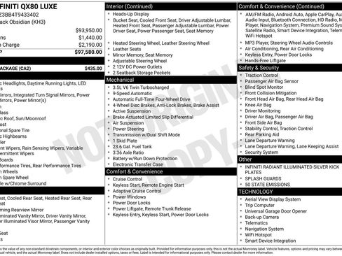 New 2026 INFINITI QX80 Luxe w/ Cargo Package image 10