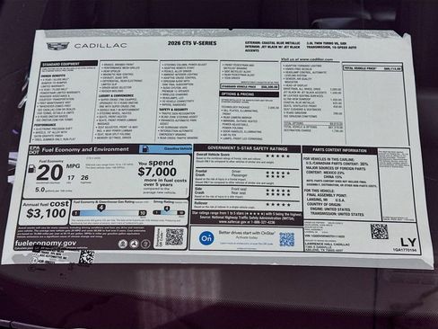 New 2026 Cadillac CT5 V w/ Technology Package image 20