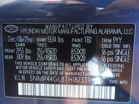 Certified 2026 Hyundai Santa Fe Limited FWD image 34