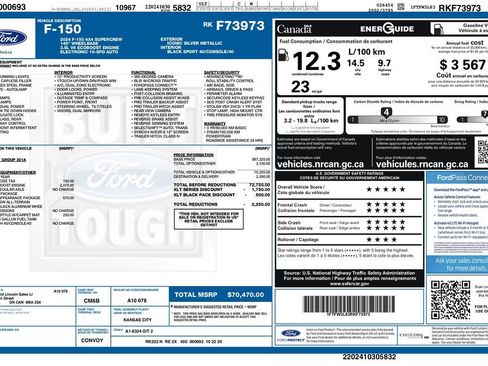Used 2024 Ford F150 XLT w/ XLT Black Appearance Package AWD/4WD image 3