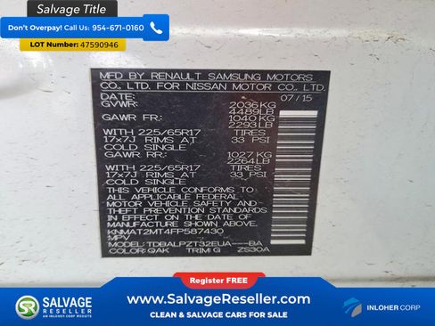 Used 2015 Nissan Rogue S image 17