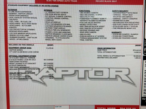 Used 2024 Ford F150 Raptor AWD/4WD image 21