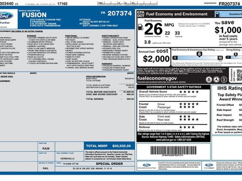 Used 2015 Ford Fusion Titanium image 52