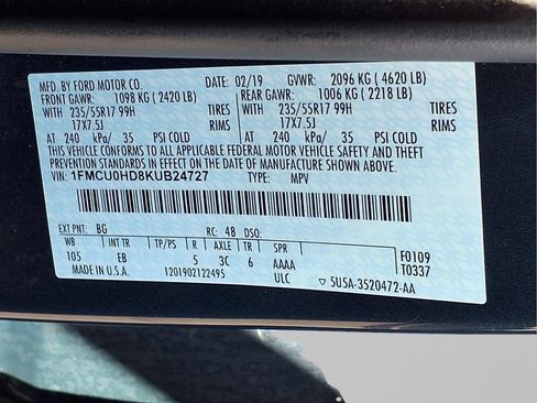 Used 2019 Ford Escape SEL FWD image 23
