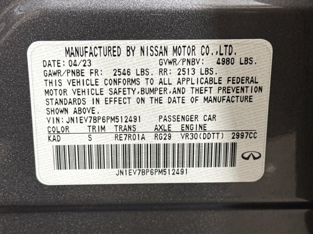 Certified 2023 INFINITI Q50 Luxe w/ Cargo Package RWD image 43