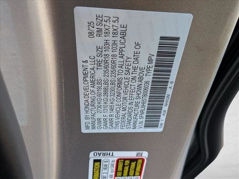 New 2026 Honda Odyssey EX-L image 15