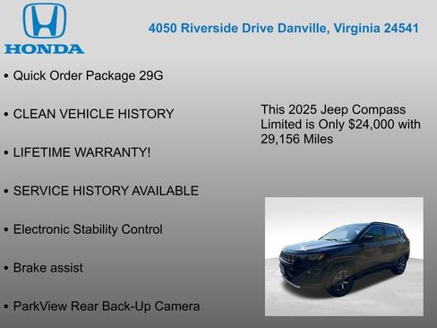 Used 2025 Jeep Compass Limited AWD/4WD image 7