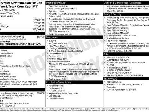 New 2026 Chevrolet Silverado 3500 W/T w/ WT Convenience Package image 17