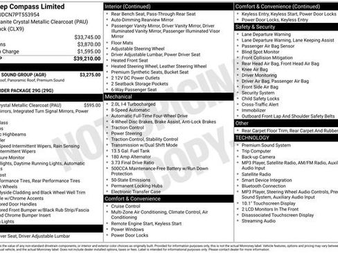 Used 2023 Jeep Compass Limited w/ Sun and Sound Group AWD/4WD image 6