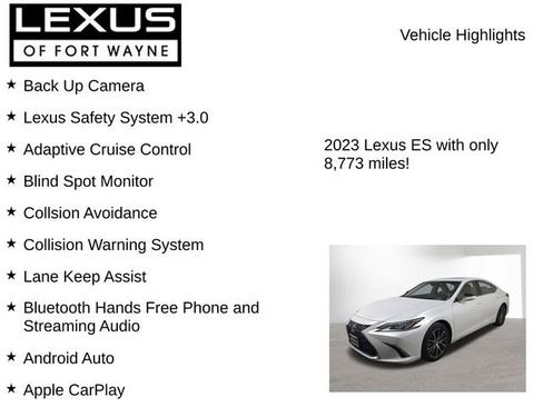 Used 2023 Lexus ES 350 w/ Premium Package image 8