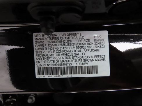 Certified 2022 Honda Pilot Sport image 26