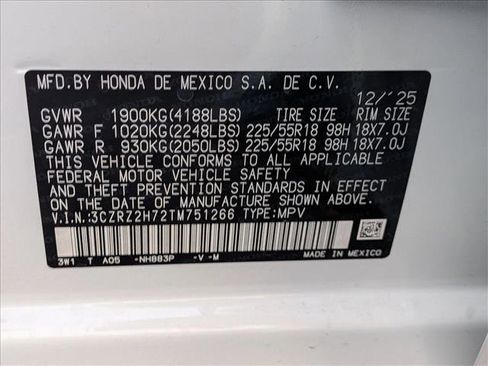 New 2026 Honda HR-V EX-L image 18