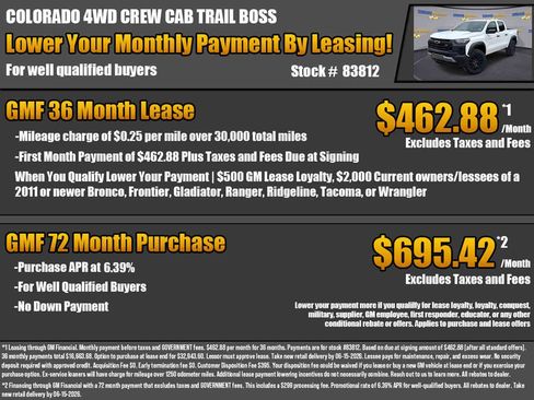 New 2026 Chevrolet Colorado Trail Boss AWD/4WD image 2