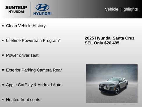 Used 2025 Hyundai Santa Cruz SEL FWD image 8