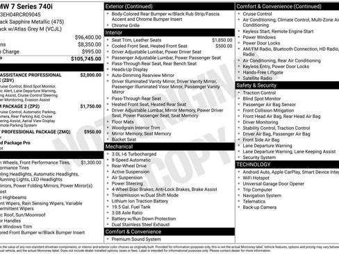 Used 2024 BMW 740i RWD image 45