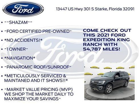 Certified 2021 Ford Expedition King Ranch w/ Cargo Package image 6