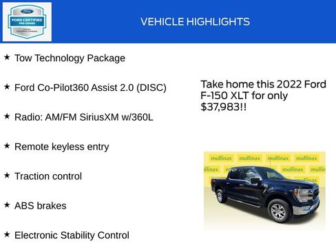 Used 2022 Ford F150 XLT w/ Equipment Group 301A Mid AWD/4WD image 18