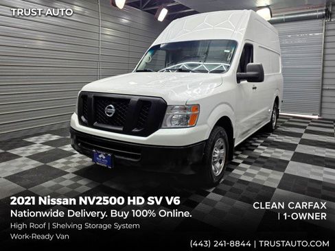 Used 2021 Nissan NV 2500 SV w/ Navigation Package RWD image 1