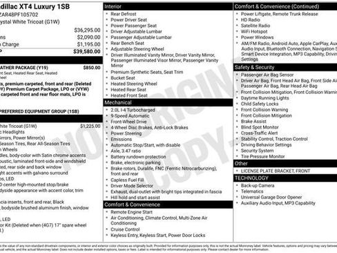 Used 2023 Cadillac XT4 Luxury w/ Cold Weather Package FWD image 12