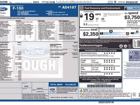 Certified 2023 Ford F150 Lariat w/ Equipment Group 502A High AWD/4WD image 53