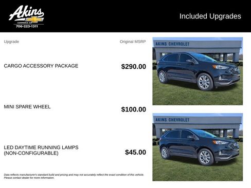Used 2021 Ford Edge Titanium w/ Cargo Accessory Package FWD image 5