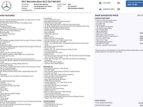 Used 2017 Mercedes-Benz GLC 300 w/ Premium 1 Package image 4