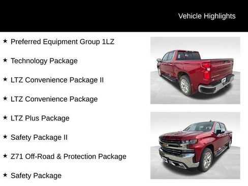 Used 2022 Chevrolet Silverado 1500 LTZ w/ Technology Package AWD/4WD image 3