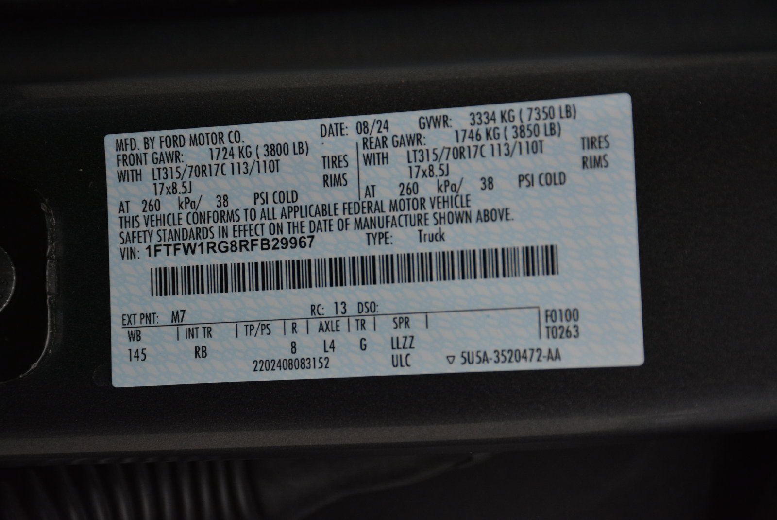 Used 2024 Ford F150 Raptor AWD/4WD image 44