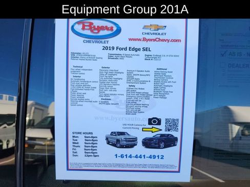 Used 2019 Ford Edge SEL w/ Equipment Group 201A image 13