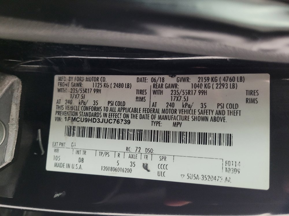 Used 2018 Ford Escape SEL AWD/4WD image 33