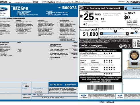 Used 2016 Ford Escape SE w/ SE Chrome Package image 32