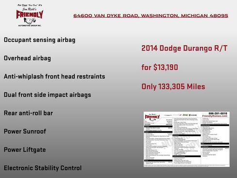 Used 2014 Dodge Durango R/T w/ Trailer Tow Group IV image 7