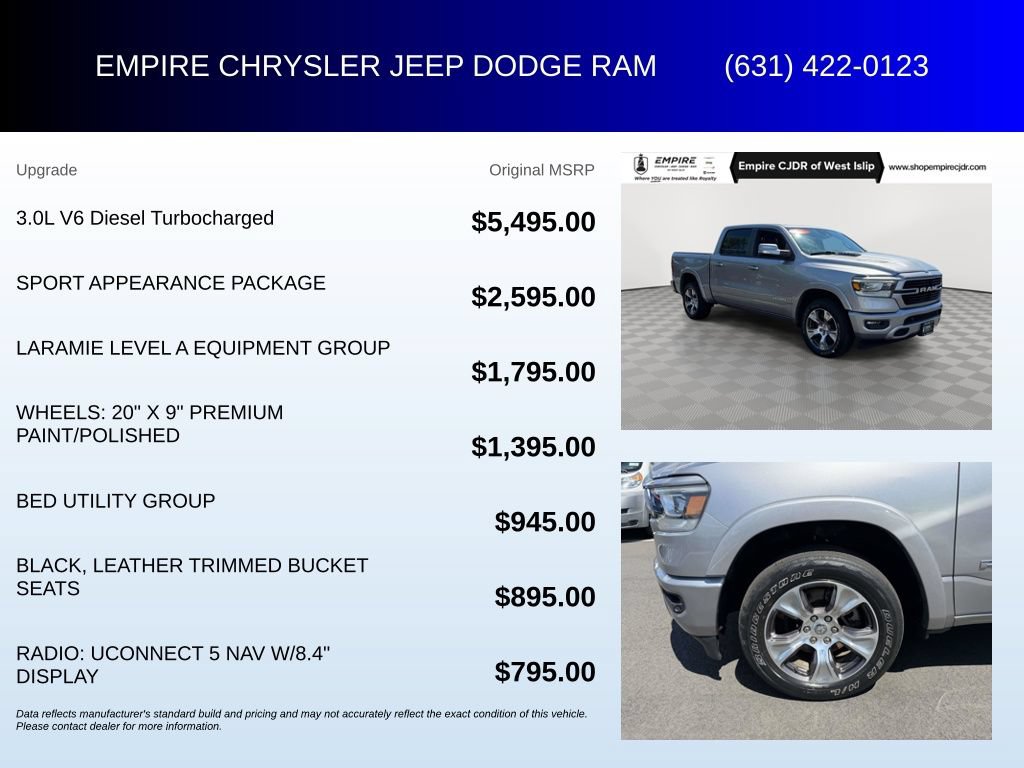 Used 2022 RAM 1500 Laramie w/ Sport Appearance Package AWD/4WD image 6
