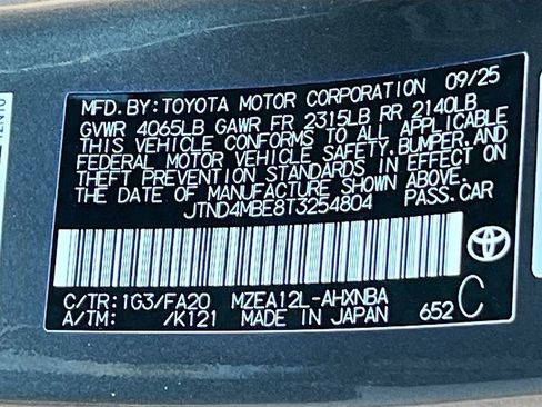 Used 2026 Toyota Corolla SE w/ Black Out Package (TMS) FWD image 29