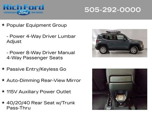 Used 2018 Jeep Renegade Latitude w/ Popular Equipment Group image 22