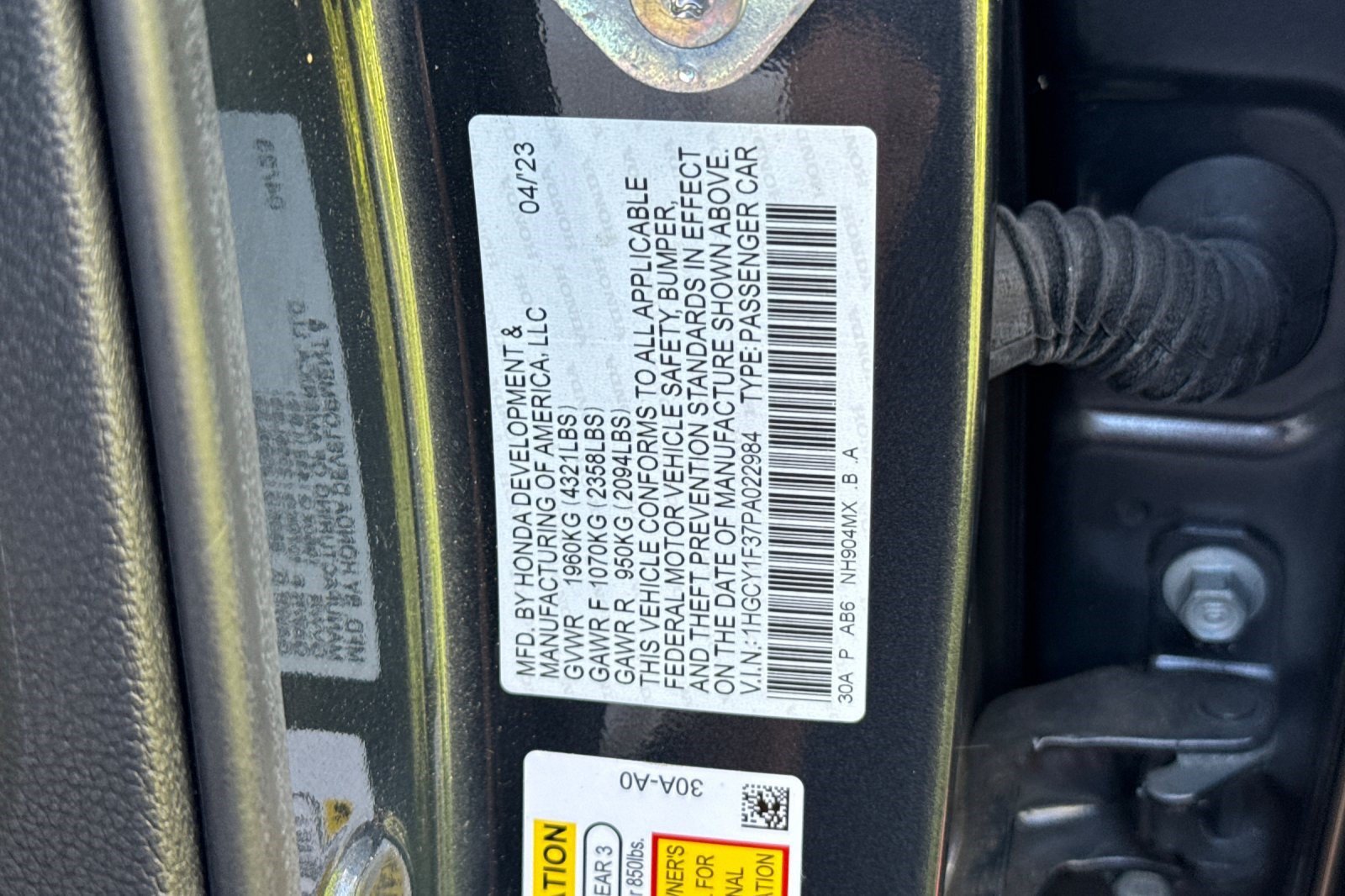 Certified 2023 Honda Accord EX image 27