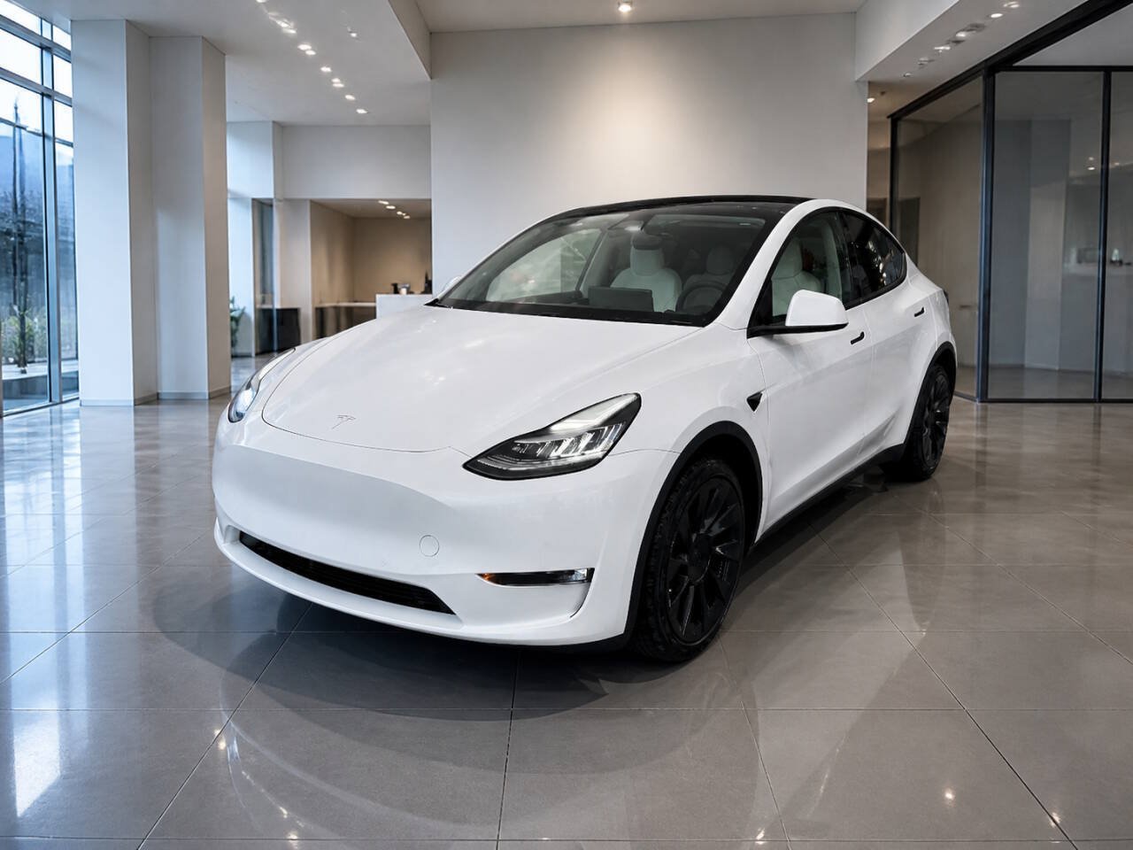 Used 2021 Tesla Model Y Long Range AWD/4WD image 2