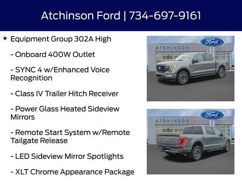Certified 2023 Ford F150 XLT w/ Equipment Group 302A High image 12