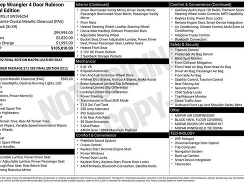 New 2025 Jeep Wrangler Unlimited Rubicon 392 image 19