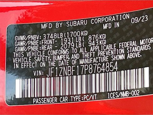 Used 2023 Toyota GR86 Premium w/ ALL Weather Mat Package (TMS) image 30