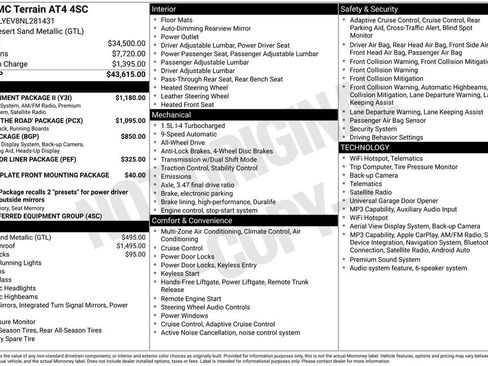 Used 2022 GMC Terrain AT4 w/ Infotainment Package II AWD/4WD image 31