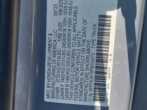 Used 2023 Honda Ridgeline RTL-E image 34
