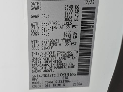 New 2026 Nissan Murano Platinum w/ Cargo Package image 36