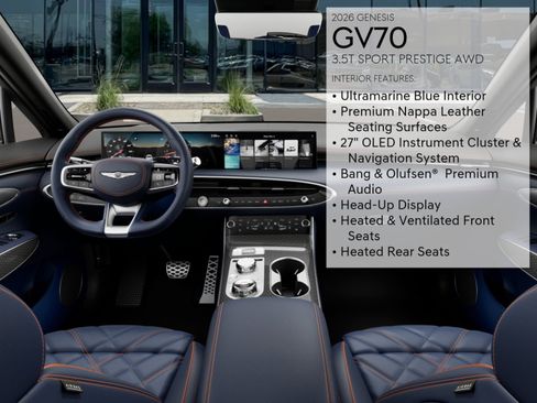 New 2026 Genesis GV70 3.5T Sport Prestige AWD/4WD image 15
