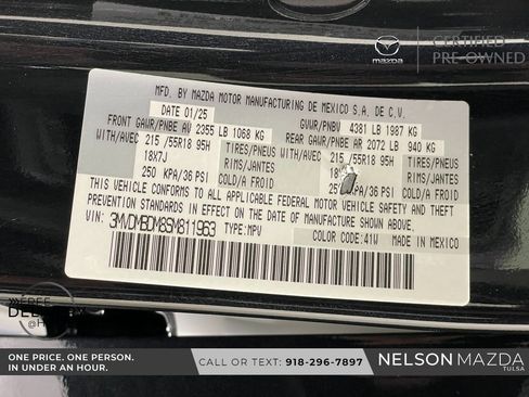 Used 2025 MAZDA CX-30 AWD 2.5 S w/ Premium Package image 55