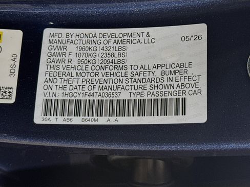New 2026 Honda Accord SE image 38