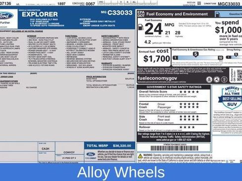 Used 2021 Ford Explorer XLT RWD image 3