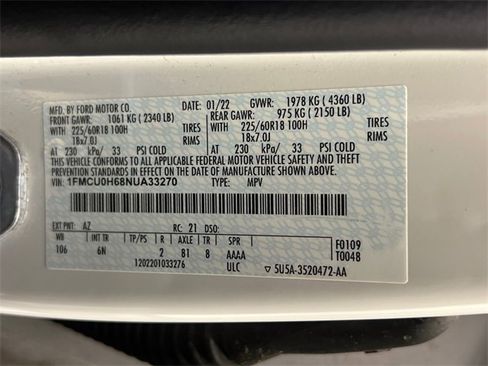 Used 2022 Ford Escape SEL w/ Technology Package image 30