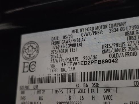 Used 2023 Ford F150 Lariat w/ Equipment Group 502A High AWD/4WD image 10